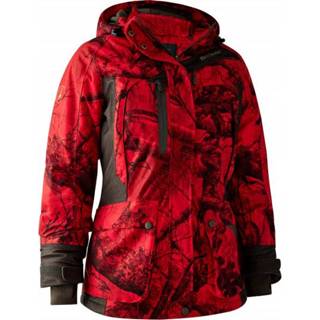 👉 Deerhunter - Women's Raven Arctic Jacket - Winterjack maat 44, rood