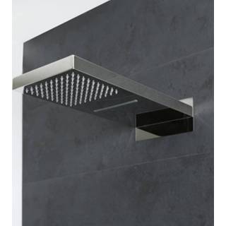 👉 Hoofd douche RVS modern kubix muur chroom douchekoppen Waterblade Hoofddouche met Waterval en Regendouche | 5051752570346