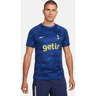 👉 Trainingsshirt blauw geel xxl|l|m|s|xl|xs chest circumference shirts hip Nike Tottenham Hotspur Pre-Match 2022-2023 Donkerblauw Neon