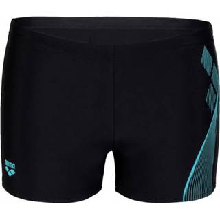 👉 Arena - Swim Short Graphic Maxfit Eco - Zwembroek maat 10, zwart