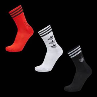 👉 Sokken katoen unisex wit Adidas Mid Cut Crew 3 Pack - 4066748086191