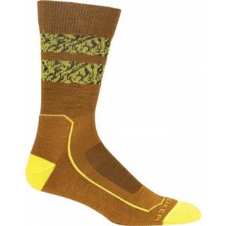 👉 Wandelsok bruin s mannen Icebreaker - Hike+ Light Crew Natural Summit Wandelsokken maat S, 196010473535