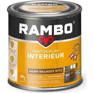 Transparant Rambo Pantserlak Interieur Zijdeglans - Warm walnoot 8716242888048 8716242887720