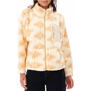 👉 Rip Curl - Women's Waves Polar Fleece - Fleecevest maat XL, beige