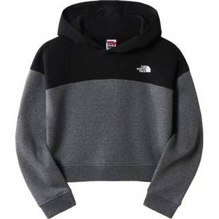 👉 The North Face - Girl's Drew Peak Cropped Pullover Hoodie - Hoodie maat XL, grijs