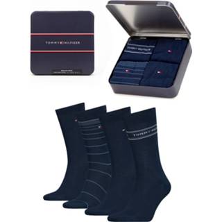 👉 Sokken tin katoen mannen blauw Tommy Hilfiger Giftbox 4-pack Navy-43/46 8720245387347 8720245387330