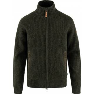 👉 Fjällräven - Övik Zip Cardigan Knit - Vrijetijdsjack maat XL, zwart