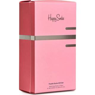 👉 Happy Socks - Foodie Socks Gift Set - Multifunctionele sokken maat 41-46, roze