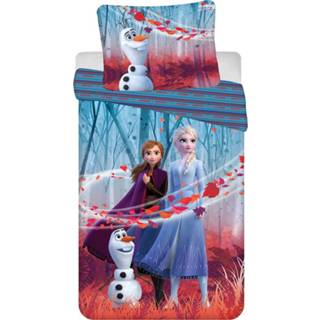👉 Dekbedovertrek katoen antraciet Disney Frozen Sister - Eenpersoons 140 x 200 cm 4250282960677