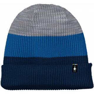 👉 Beanie blauw One Size uniseks Smartwool - Cantar Colorblock Muts maat Size, 196011494447