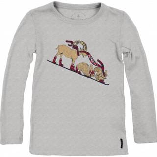 👉 Alprausch - Kid's Schii Tierli Longsleeve - Longsleeve maat 152, grijs