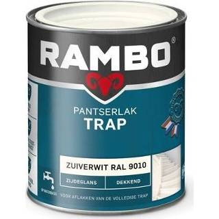 👉 Trap Rambo Pantserlak Dekkend Zijdeglans - Zuiverwit Ral 9010 8716242890409 8716242889458