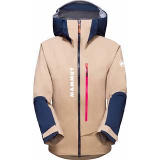 👉 Mammut - Women's Aenergy Air Hardshell Hooded Jacket - Regenjas maat XL, beige