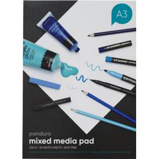 👉 Houten blok wit papier a3 stuks active voor mixed media - 300 grams 7320189707969