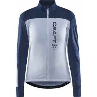 👉 Craft - Women's Core Bike SubZ L/S Jersey - Fietsshirt maat M, grijs/blauw