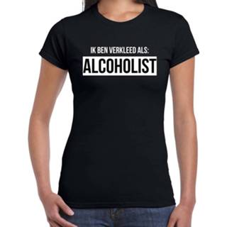 👉 Shirt active vrouwen zwart Oktoberfest - Drank t-shirt verkleed als alcoholist voor dames