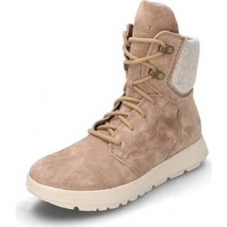 👉 Veterboots beige 42 COMODA van zacht suède, Maat: 9010463617234