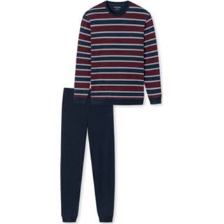 👉 Pyjama blauw m rood Schiesser met boorden blauw-rood 4007066140882