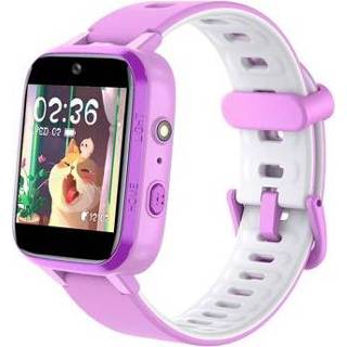 👉 Smartwatch paars kinderen Waterbestendige Y90 Pro met Dubbele Camera voor - 5714122360762