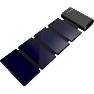 👉 Powerbank zwart blauw Sandberg Solar 4-Panel 25000 25000mAh - / 5705730420566