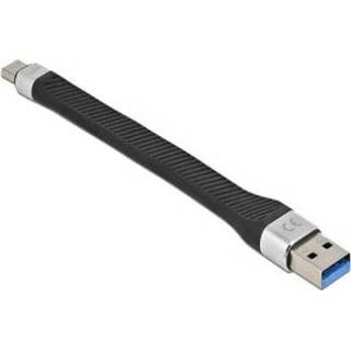 👉 Zwart DeLOCK USB 3.2 Gen 1 Type-C kabel 14cm - 4043619869381