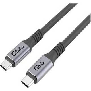👉 Zwart MicroConnect Premium USB4 Gen3x2 USB Type-C-kabel 1,2 m 5704174640141
