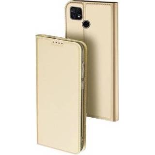 👉 Flip hoesje goud Dux Ducis Skin Pro Xiaomi Poco C40 - 6934913034910