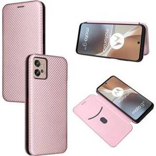 👉 Flipcase koolstofvezel goud Motorola Moto G32 Flip Case - Rosé 5714122241900