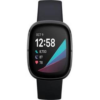 👉 Smartwatch zwart Fitbit Sense - 811138036980