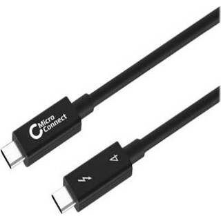 👉 Zwart MicroConnect USB 3.1 / Thunderbolt 4 Type-C kabel 1m 5704174653318