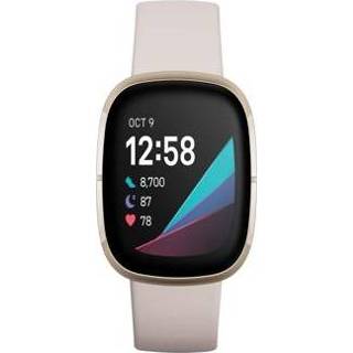 👉 Watch beige goud Fitbit Sense Smart - / 811138036973