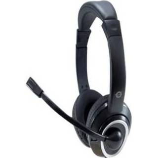 👉 Headset zwart Conceptronic POLONA02B Bekabeling - 4015867224090