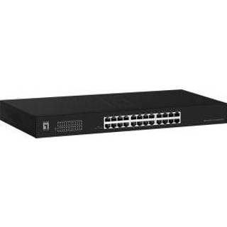 👉 Switch LevelOne 24x GE GEU-2431 19\ Rack Mount Kit Unmanaged Gigabit Ethernet (10/100/1000) 1U Zwar 4015867228142