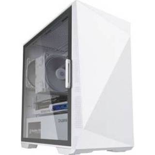 Mini tower wit Zalman Z1 Iceberg White - mATX Mid PC Case/Pre-installed fan 2 x 120mm in 8809213762987