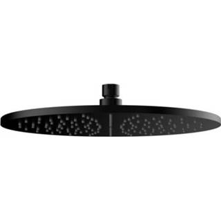 👉 Hoofddouche zwart messing douchecabine douchemengkranen Wiesbaden luxe rond 300 x 8 mm, mat