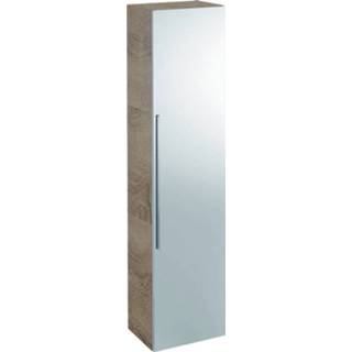 👉 Hoge kast eiken icon Geberit 1 deur met spiegel 150 cm, naturel