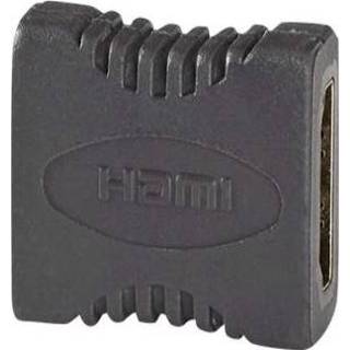 👉 HDMIadapter zwart Nedis HDMI-adapter met Ethernet HDMI - 5412810265473