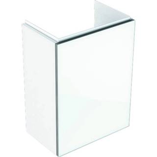 👉 Glasdeur wit glans toiletmeubel acanto Geberit fonteinonderkast met 39,5 cm,