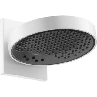 👉 Hoofddouche wit Hansgrohe Rainfinity PowderRain 250 3jet m. douchearm 10-30° verticaal kantelbaar Ø25cm mat