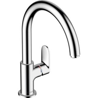 👉 Chroom keukenkraan Hansgrohe Vernis Blend M35 keukenmengkraan met draaibare uitloop van 22,1 cm,