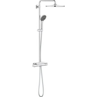 👉 Douchesysteem chroom regendoucheset Vitalio Joy GROHE QuickFix System 310 met thermostaatkraan en hoofddouche 31 cm,