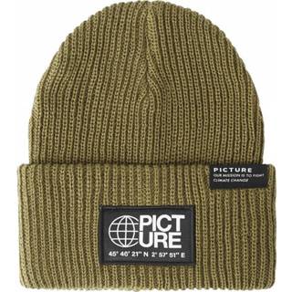 👉 Beanie olijfgroen One Size uniseks Picture - Skalavik Muts maat Size, 3663270624443