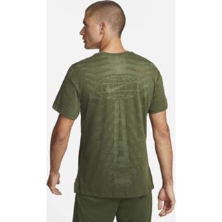 👉 Sport shirt mannen groen m Nike Burnout SS Top 3.0 sportshirt he