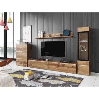 👉 Eik TV-meubel set VITTORIO 7 deuren wotan zonder led 5400551365903 5400943253955