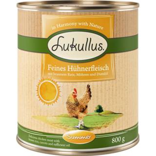 👉 Lukullus hondenvoer Zomer Menu: Fijn Kippenvlees - 6 x 800 g