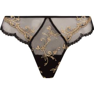 👉 Tanga zwart goud vrouwen Lise Charmel Deesse en Glam String zwart/goud ACH0015 3597647630266