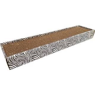 👉 Krabplank pakket print krabpalen kat karton Croci homedecor dierenprint zebra 48X12,5X5 CM 8023222205765