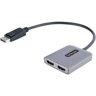 👉 DisplayPort StarTech.com MST HUB, DP naar Dual HDMI 4K 60Hz, Multi Monitor Adapter met 3