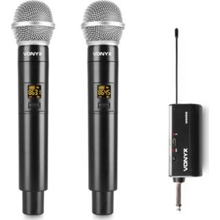👉 Microfoonset Vonyx WM552 plug-in draadloze met 2 microfoons - UHF 8715693333473