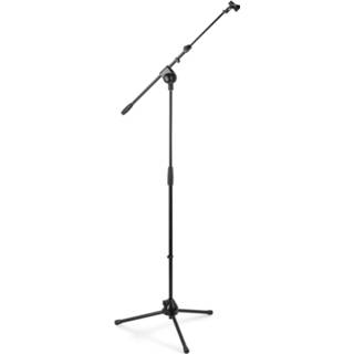 👉 Zwart Vonyx MS20 microfoonstandaard met microfoonhouder - 8720105710582